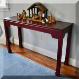 F50. Asian-inspired console table. 